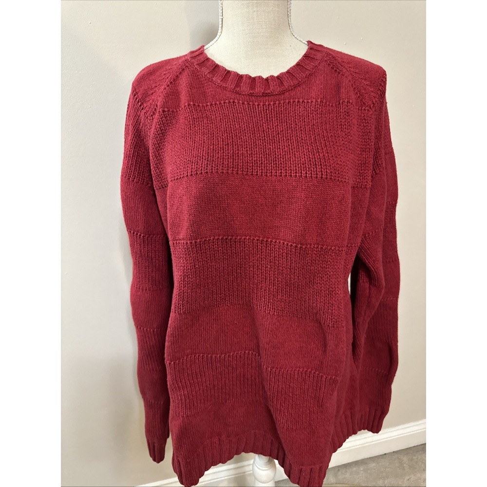 Vtg Timberland Over Sized Red Sweater Icon XL